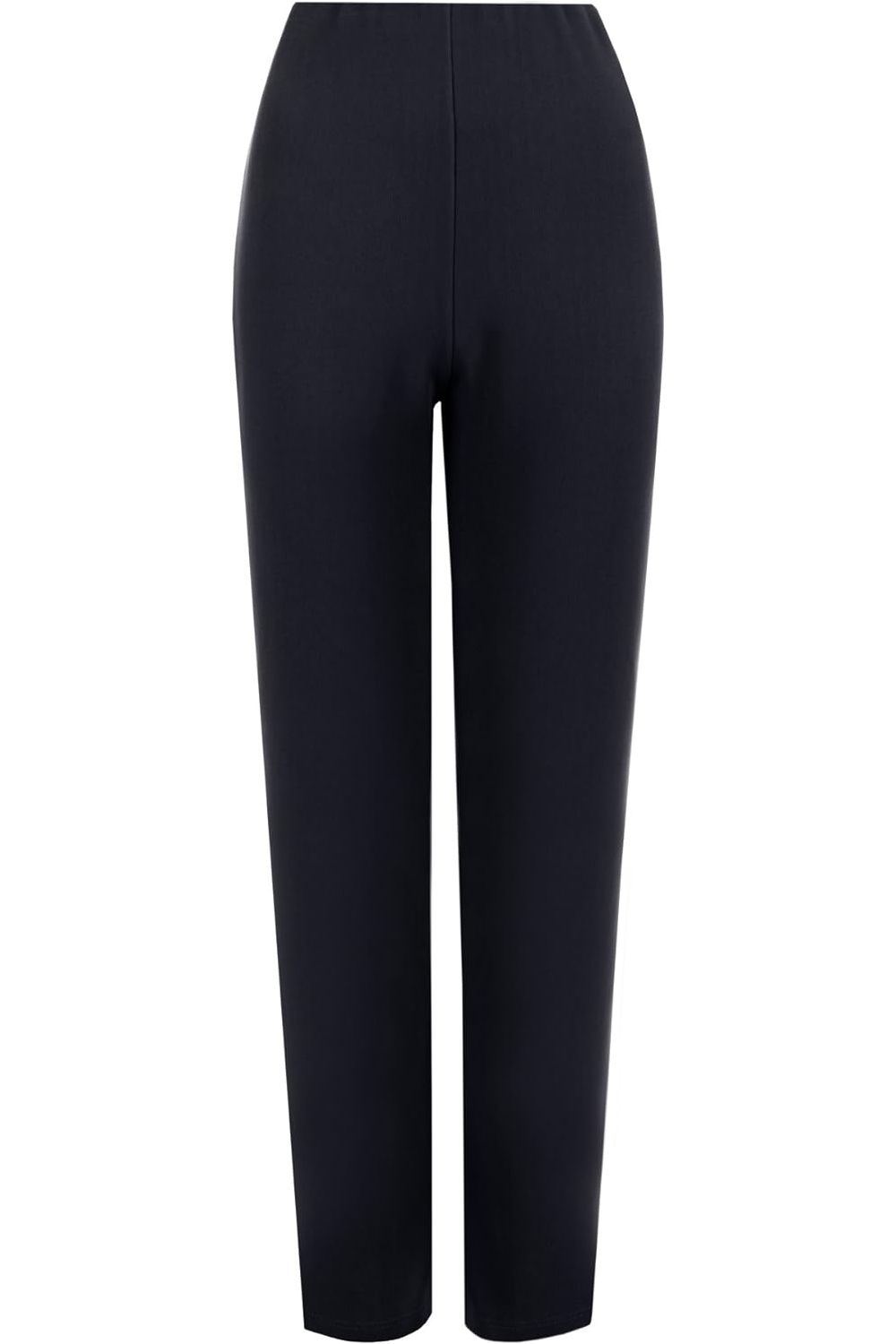 Brown Straight Leg Stretch Ribbed Trouser For Women 12-14 - Dropwear