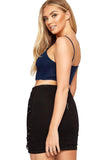 Neon Orange Bralet Crop Stretch Vest Top For Women 8-10 - Dropwear