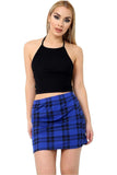 Black White Stripe Printed Mini Bodycon Short Skirt For Women 12-14 - Dropwear