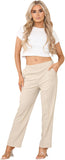 Black Half Elasticated Pocket Trouser - Black, Dark Green, Stone For Women 10 - Dropwear