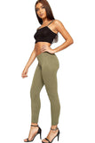 Rust Plus Size Plain Long Leggings For Women 16-18 - Dropwear
