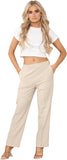 Black Half Elasticated Pocket Trouser - Black, Dark Green, Stone For Women 10 - Dropwear