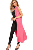 Coral Sleeveless Maxi Cardigan For Women 12-14 - Dropwear