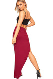 Side Split Slit Maxi Skirt For Women  - Dropwear