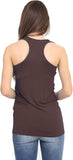 Baby Pink Racer Back Bodycon Vest Top For Women 24-26 - Dropwear