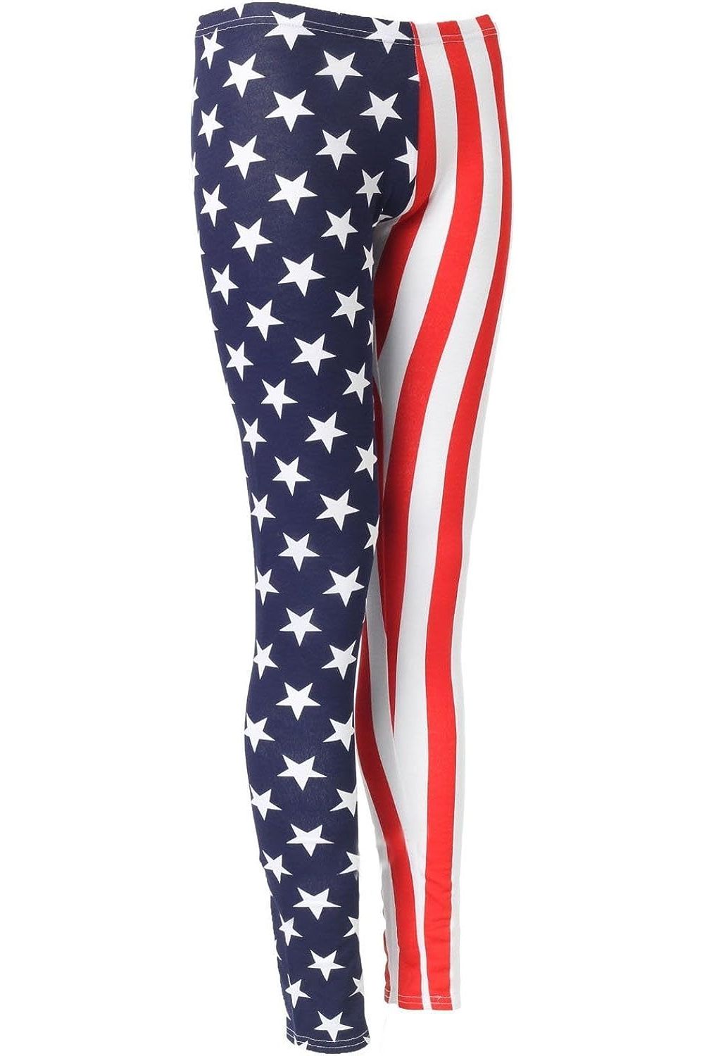Usa Print USA Flag Print Leggings For Women 12-14 - Dropwear