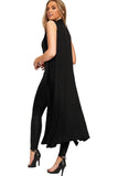Cerise Sleeveless Maxi Cardigan For Women 12-14 - Dropwear