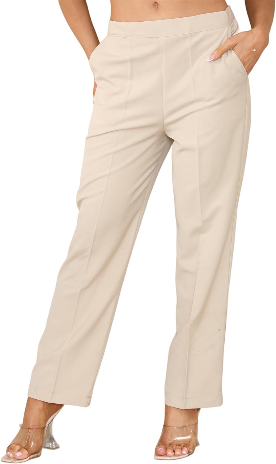 Black Half Elasticated Pocket Trouser - Black, Dark Green, Stone For Women 14 - Dropwear