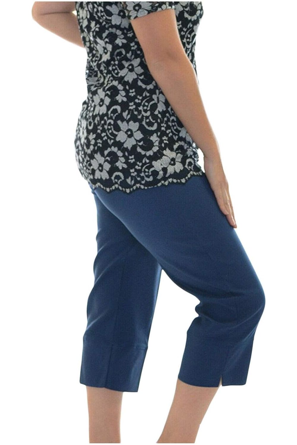 White Ladies 3/4 Elasticated Trouser Shorts For Women 20 - Dropwear