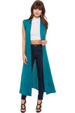 Sleeveless Maxi Cardigan For Women  - Dropwear