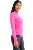 Cream Turtle Neck Long Sleeve Top For Women 12-14 - Dropwear