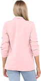 Ruched Sleeve Blazer For Women  - Dropwear