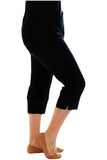 White Ladies 3/4 Elasticated Trouser Shorts For Women 14 - Dropwear