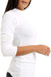Turtle Neck Long Sleeve Top For Women  - Dropwear