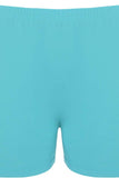 Green Stretch Shorts Hot Pants For Women 12-14 - Dropwear