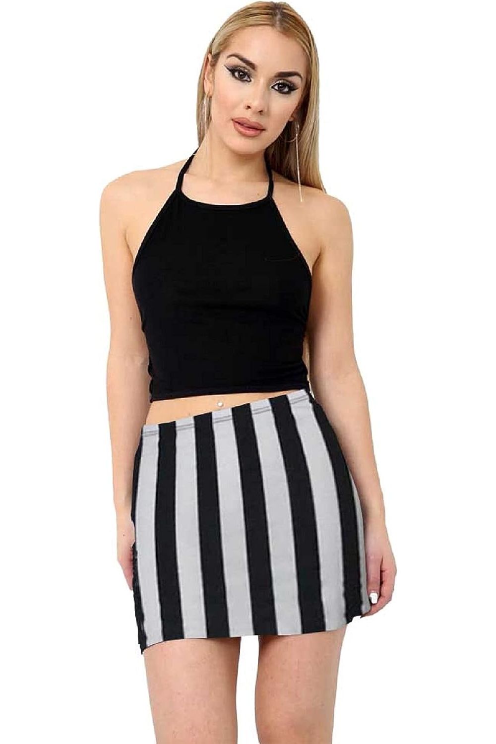 Big Aztec Printed Mini Bodycon Short Skirt For Women 8-10 - Dropwear