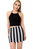 Big Aztec Printed Mini Bodycon Short Skirt For Women 8-10 - Dropwear