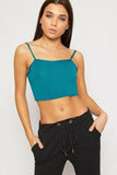 White Bralet Crop Stretch Vest Top For Women 12-14 - Dropwear