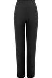 Brown Straight Leg Stretch Ribbed Trouser For Women 8-10 - Dropwear