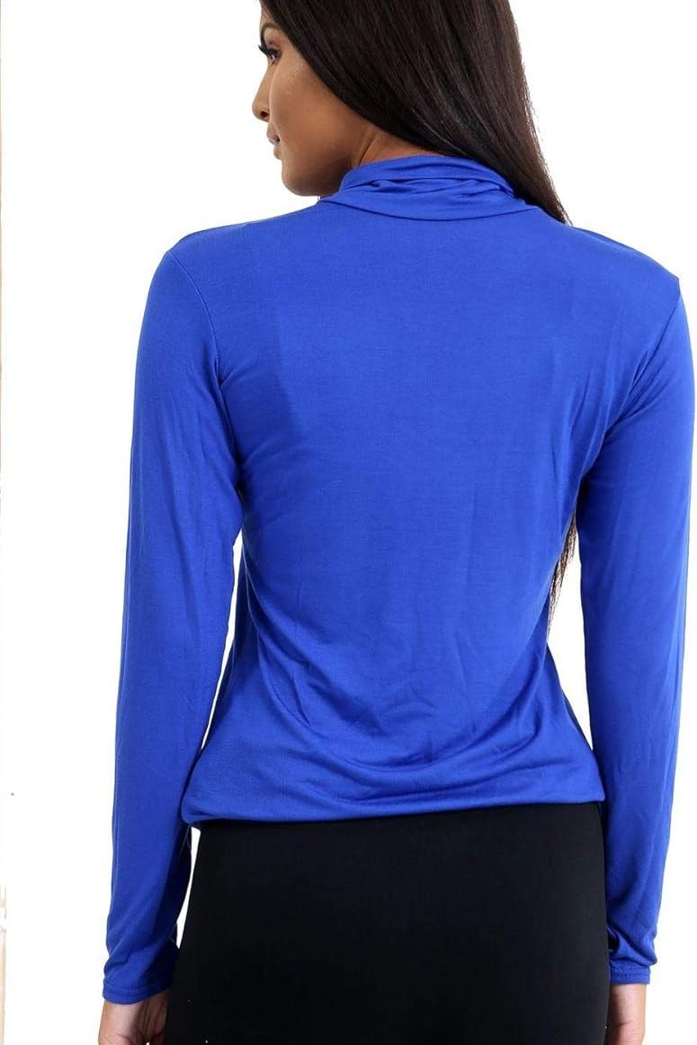 Rust Plus Size Turtle Neck Long Sleeve Top For Women 24-26 - Dropwear