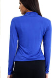 Turtle Neck Long Sleeve Top For Women  - Dropwear