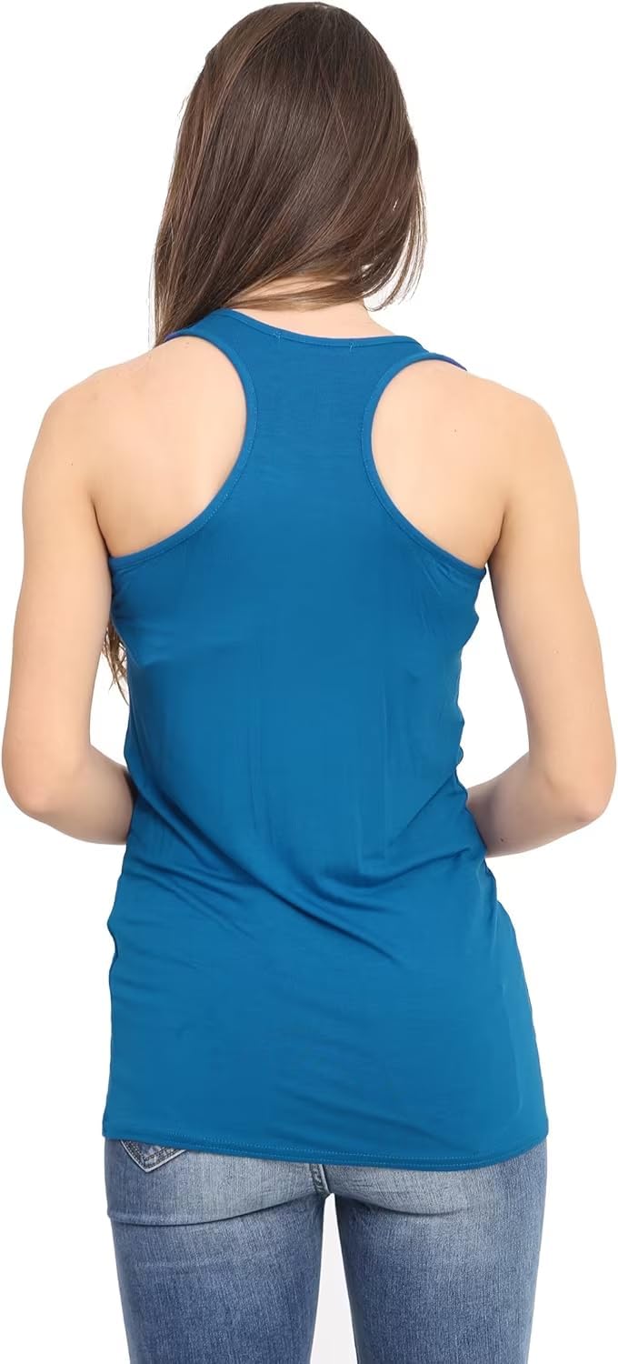 Khaki Racer Back Bodycon Vest Top For Women 20-22 - Dropwear