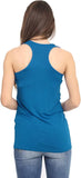 Khaki Racer Back Bodycon Vest Top For Women 20-22 - Dropwear