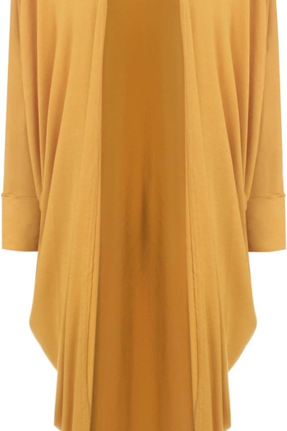 Plus Size Batwing Long Open Cardigan Top For Women  - Dropwear