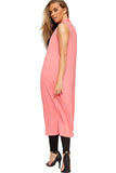 Dark Grey Sleeveless Maxi Cardigan For Women 12-14 - Dropwear