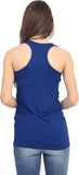 Brown Racer Back Bodycon Vest Top For Women 8-10 - Dropwear
