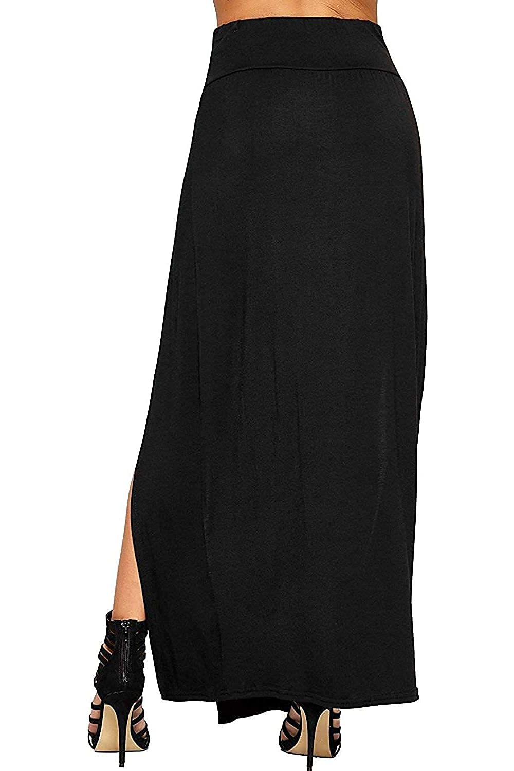 Plus Size Double Split Beach Sarong Skirt For Women  - Dropwear