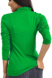Jgreen Plus Size Turtle Neck Long Sleeve Top For Women 20-22 - Dropwear