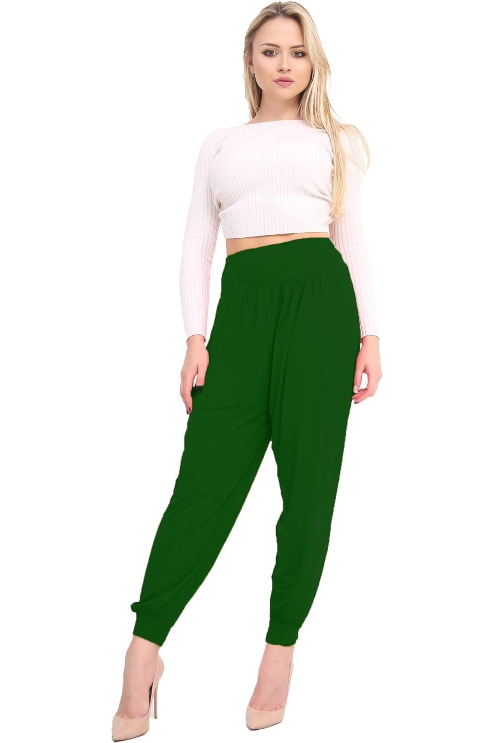 Plus Size Harem Trousers Full Length For Women  - Dropwear