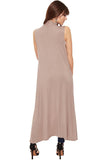 Sleeveless Maxi Cardigan For Women  - Dropwear