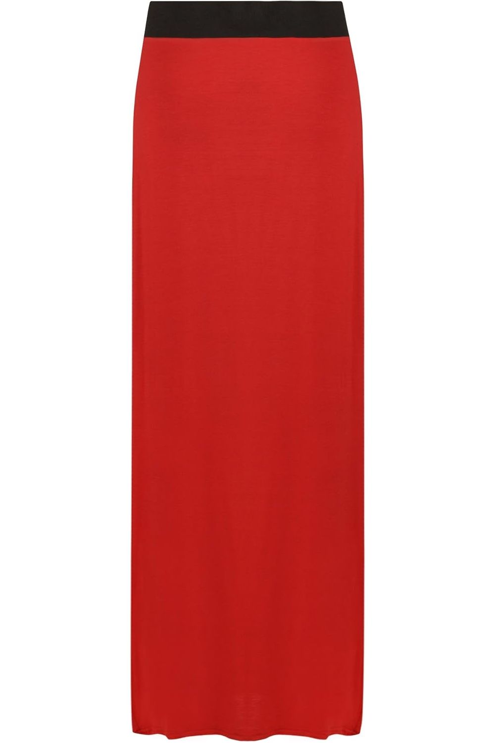 Dark Grey Elasticated Waist Long Maxi Skirt â€“ Plus Size Pencil Style For Women 20-22 - Dropwear