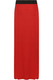 Dark Grey Plus Size Pencil Long Maxi Skirt Elasticated Waist For Women 20-22 - Dropwear