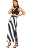 Pink Aztec Plus Size High Waist Stretch Long Maxi Skirt For Women 20-22 - Dropwear