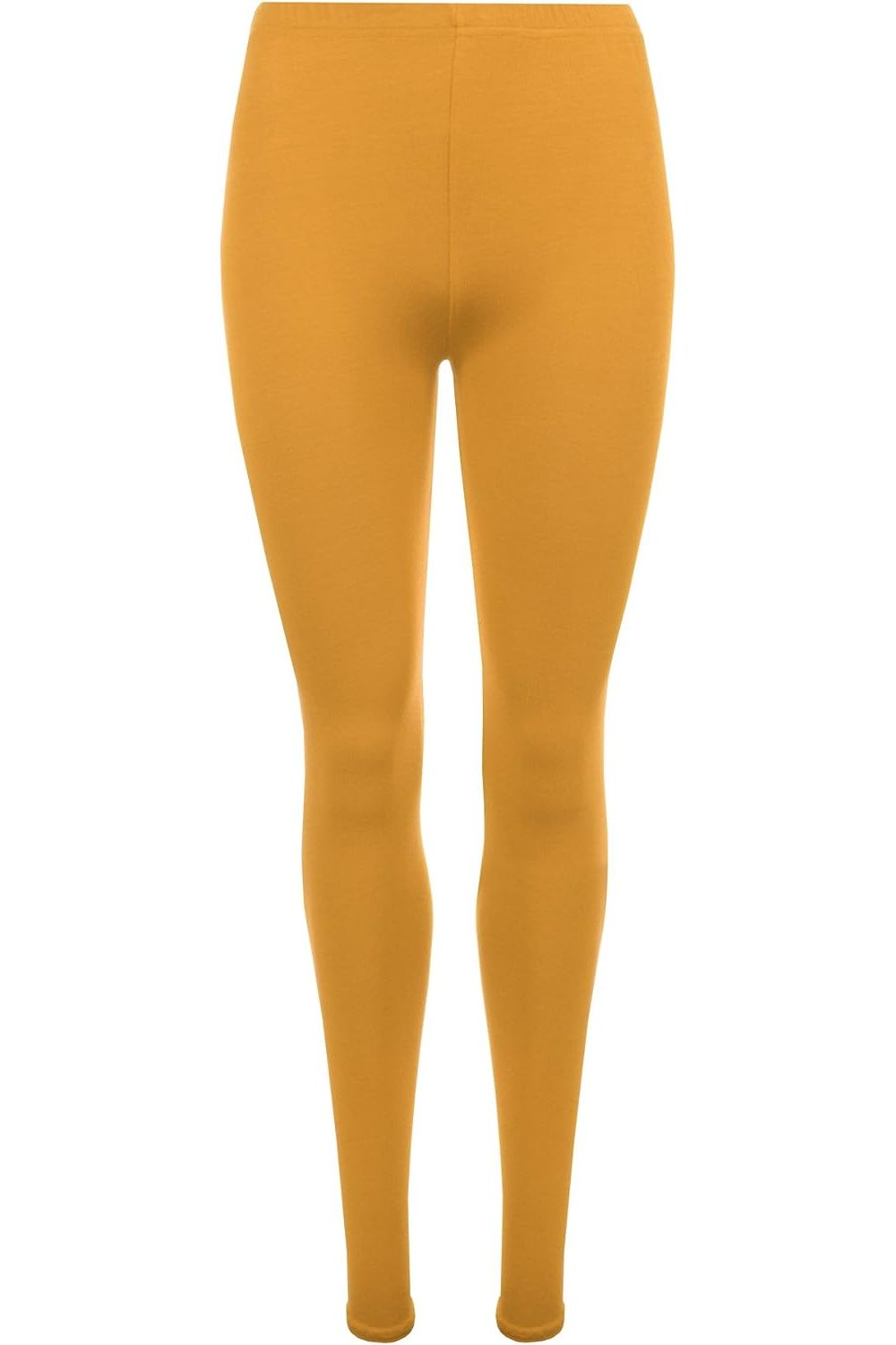 Rust Plus Size Plain Long Leggings For Women 24-26 - Dropwear
