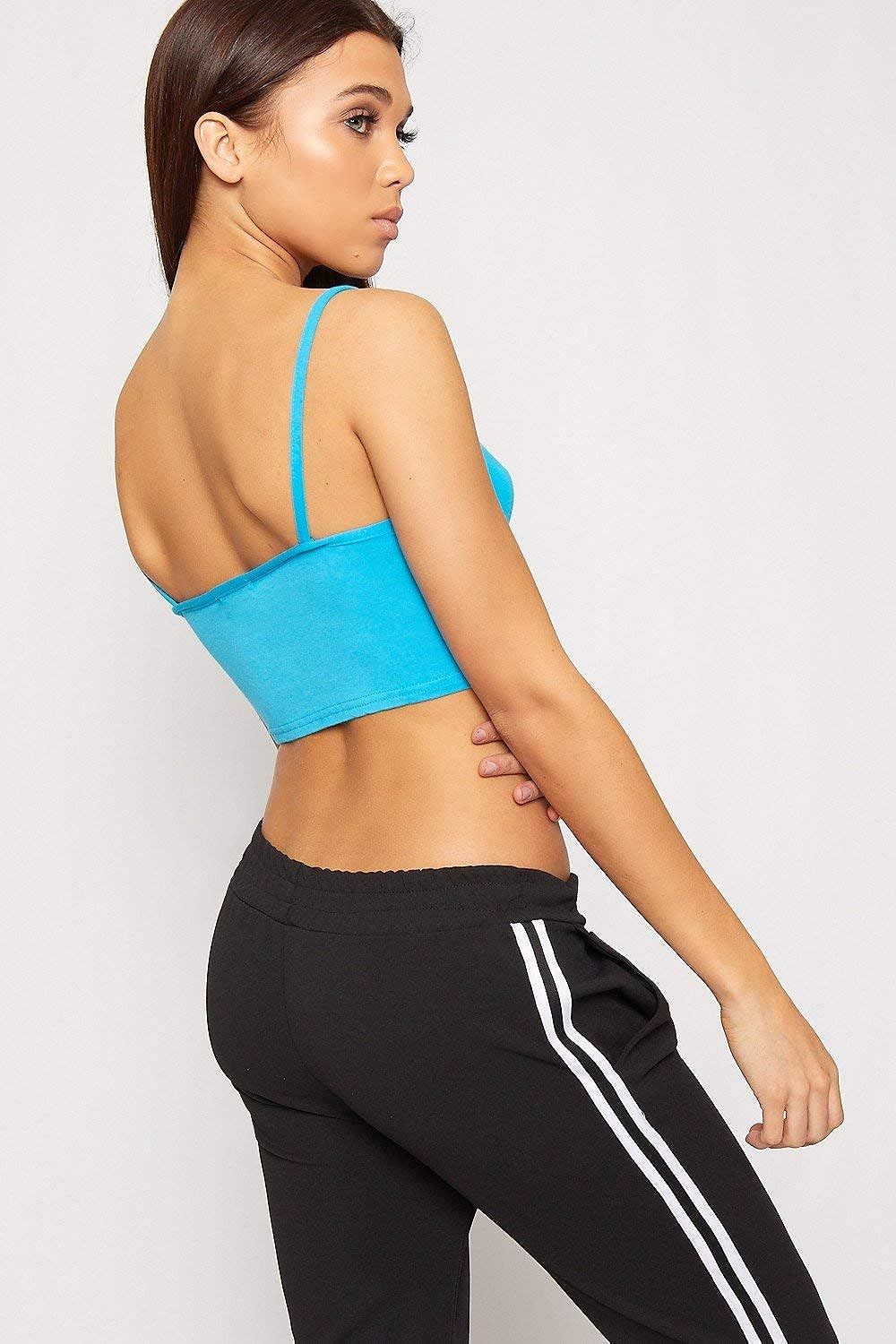 Bralet Crop Stretch Vest Top For Women  - Dropwear