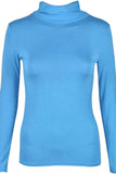 Turtle Neck Long Sleeve Top For Women  - Dropwear