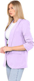 Yellow Ruched Sleeve Blazer For Women L - Dropwear