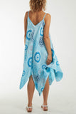 Kaleidoscope Hanky Hem Cami Dress For Women  - Dropwear