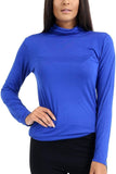 Turtle Neck Long Sleeve Top For Women  - Dropwear