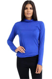 Rust Plus Size Turtle Neck Long Sleeve Top For Women 16-18 - Dropwear