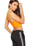 Royal Blue Bralet Crop Stretch Vest Top For Women 12-14 - Dropwear