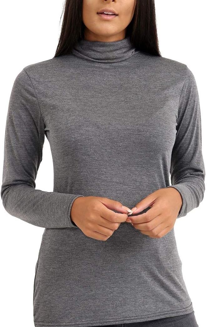 Jgreen Turtle Neck Long Sleeve Top For Women 8-10 - Dropwear