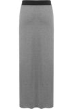 Cerise Plus Size Pencil Long Maxi Skirt Elasticated Waist For Women 16-18 - Dropwear