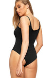 Cerise BASICS Solid Scoop Neck Bodysuit For Women 8-10 - Dropwear
