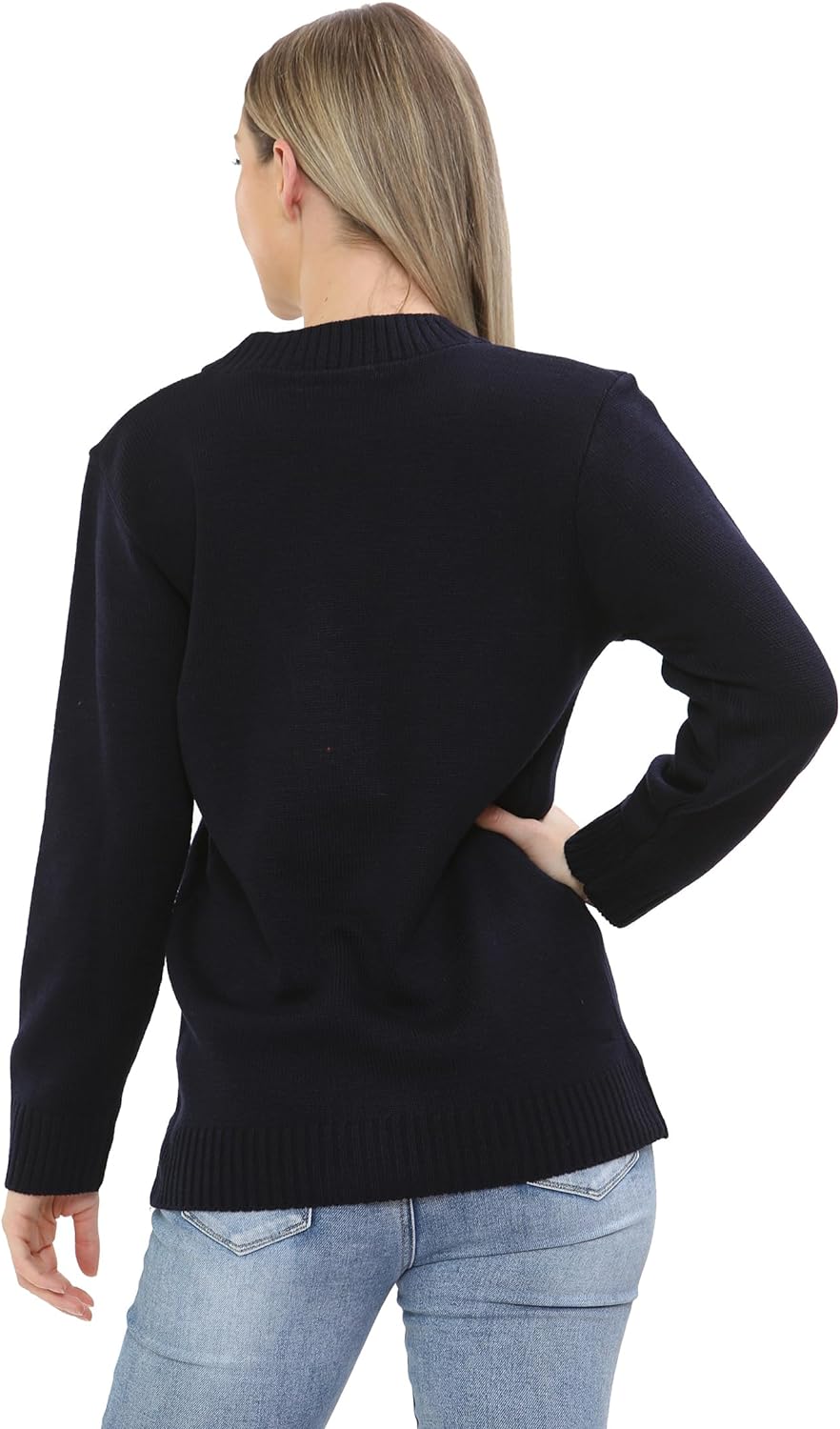 Red Women Knitted Plain Cardigan For Women 12-14 - Dropwear