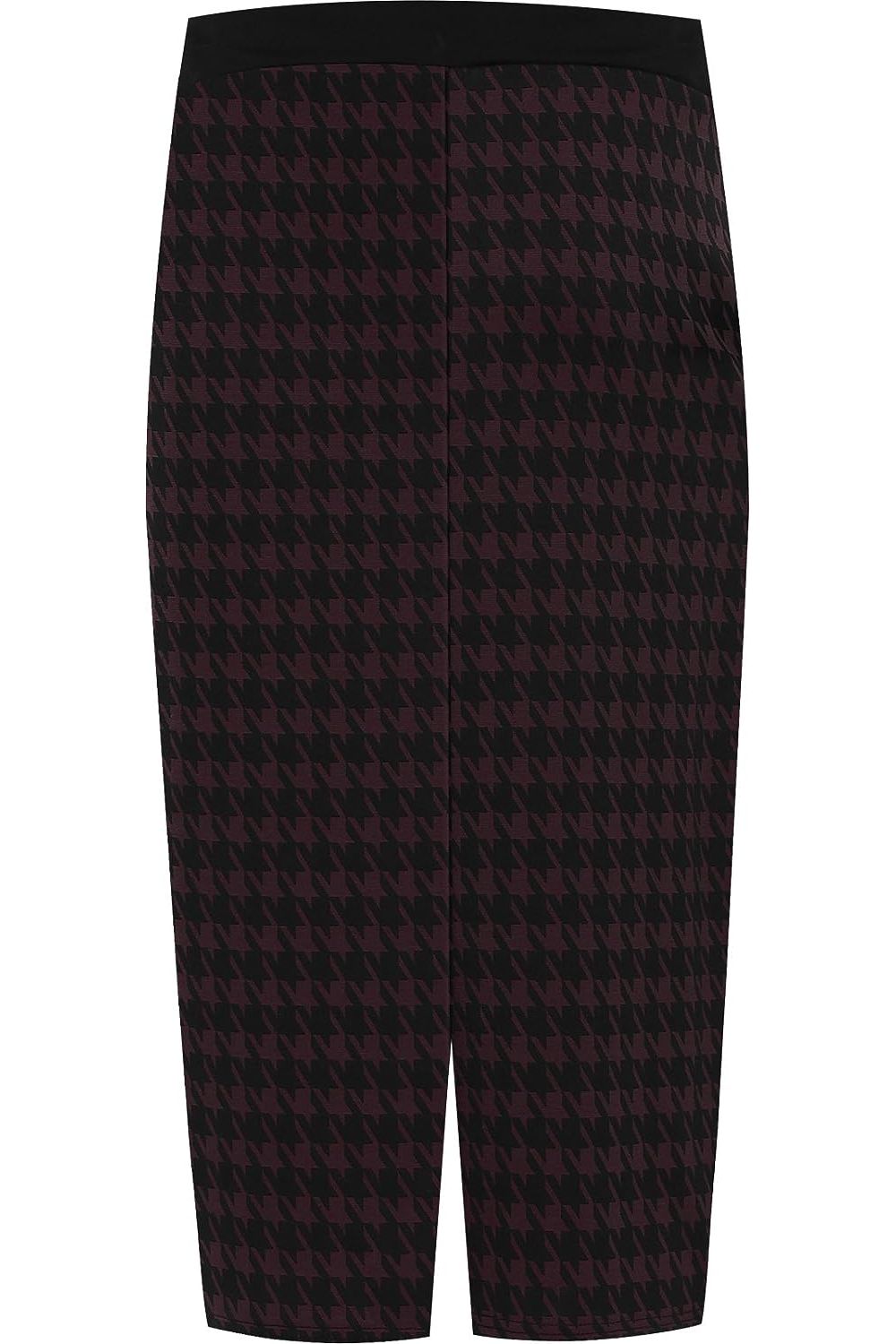Plus Size Midi Skirt Dogtooth For Women  - Dropwear